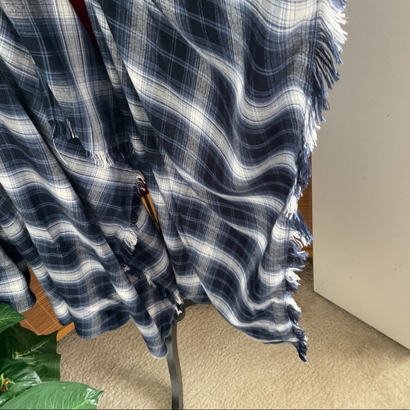 Lane Bryant Plaid Waterfall Sweater Cardigan 14/16 - Picture 7 of 12